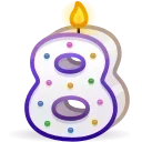 8️⃣ Birthday Collection @xkysluv, Telegram sticker 9 of 60