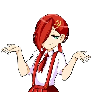 🤗 Коммунизм - тян, sticker Telegram 9 sur 23