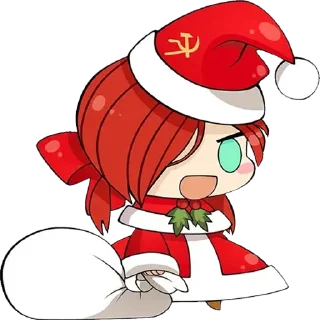 🥵 Коммунизм - тян, sticker Telegram 5 sur 23