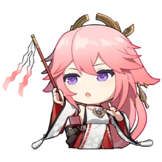 ❤ Yae Miko`~, Telegram sticker 10 of 47