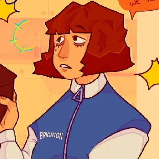 😄 Софи Уолтен, sticker Telegram 19 sur 37