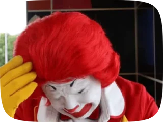 😣 Ronald McDonald Memes, стикер Telegram 14 из 41