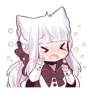 😫 Волчица-тян @tg_sticks, Telegram sticker 17 of 37
