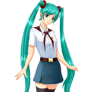 😏 Miku, стикер Telegram 16 из 17