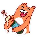 🍾 С Новым Лисом! :: @stickroom, Telegram sticker 13 of 40