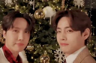 😌 НОВЫЙ ГОД С BTS @hello_unnie, стікер Telegram 9 з 50