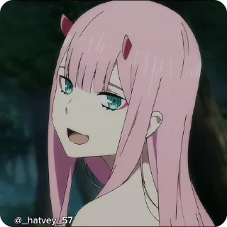 😁 Zero two1 @Hatvey, Telegram sticker 16 of 50