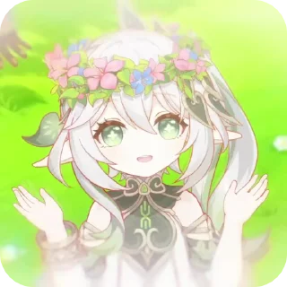 🌟 anim。nahida by @l1achan, Telegram sticker 15 of 33