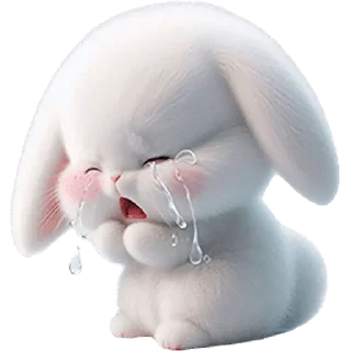 😭 Пушистый кролик @Nyasticks, стикер Telegram 8 из 42