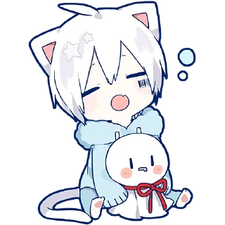 🥱 Мафу-котик 2 @Nyasticks, стікер Telegram 18 з 41