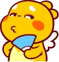🙄 QooBee Agapi :: @line_stickers, стікер Telegram 24 з 40