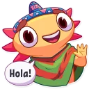 👋 Mexican Axolotl, Telegram sticker 5 of 41