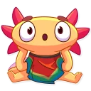 😯 Mexican Axolotl, Telegram sticker 16 of 41