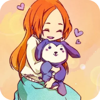 👂 Orihime ( от Мики ), Telegram sticker 12 of 55