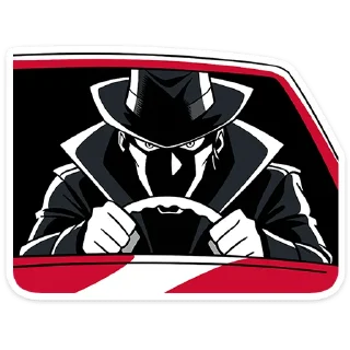 🚗 Джордж от @TgSticker, стікер Telegram 24 з 49