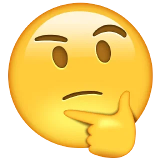 🤔 @TVstickers Pondering, Telegram sticker 2 of 14