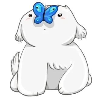 🦋 собачка небулы, стикер Telegram 11 из 35