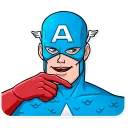 🤔 60‘s Captain America, sticker Telegram 14 sur 30