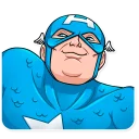 🌚 60‘s Captain America, sticker Telegram 12 sur 30