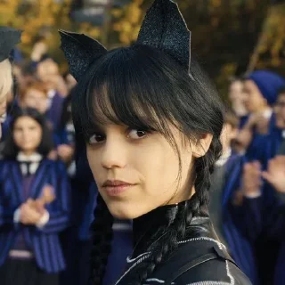 😻 Дженна Ортега/Уенсдей, Telegram sticker 7 of 32