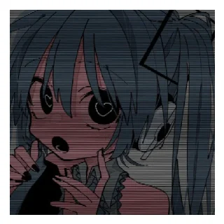 😧 Хацунэ Мику💓, sticker Telegram 11 sur 20