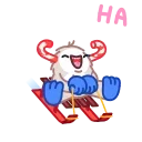 😂 Yeti on Holidays, стікер Telegram 1 з 26