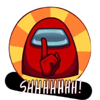 🤫 Among us @stickerdom, стікер Telegram 16 з 24