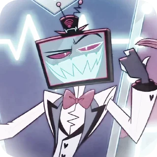 🌟 БОЛЬШЕ ⇨ @CLOOBHUB ВОКС ОТЕЛЬ ХАЗБИН VOX HAZBIN ТГ, стикер Telegram 1 из 55