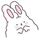 👎 Кролик Супчик белый :: @stickroom, стікер Telegram 17 з 48