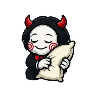 🤗 Billy the Puppet  | by @stickers_by_ai, sticker Telegram 10 sur 46