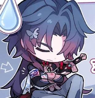 🌟 Chibi Blade and chibi Blade ca, Telegram sticker 5 of 26
