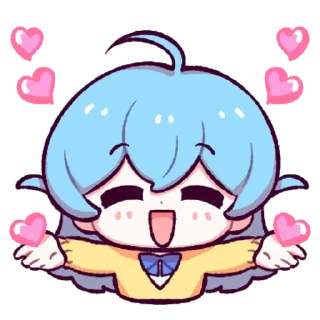 🥰 ✿Лили✿ @anime_sticks, Telegram sticker 17 of 32