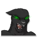 😠 @TVstickers Black Panther, стікер Telegram 6 з 16