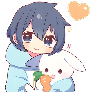 🙂 Новогодняя парочка @Nyasticks, стикер Telegram 19 из 41