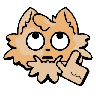 👆 Марси, стикер Telegram 10 из 63