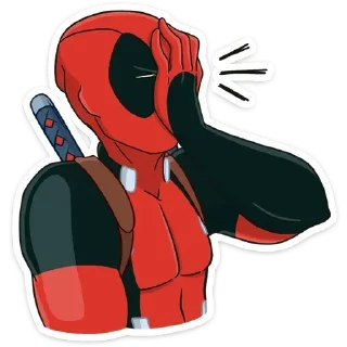 🤦‍♂️ @TVstickers Wade Wilson, sticker Telegram 10 sur 32