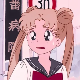 😥 SAILOR MOON @anime_sticks, Telegram sticker 12 of 70