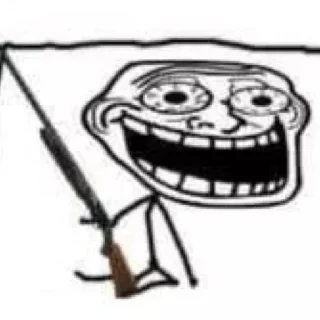 😀 Meme trollface ⟬By @Mafon4eeek ⟭, sticker Telegram 18 sur 35