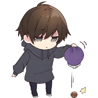 💰 Менхера-кун 10 @Nyasticks, Telegram sticker 13 of 41