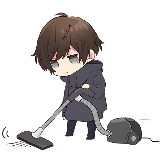 🧹 Менхера-кун 10 @Nyasticks, Telegram sticker 18 of 41