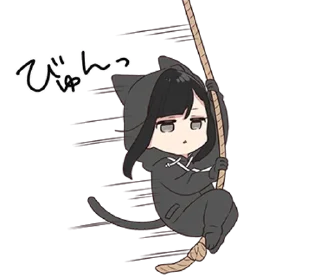 💨 Yurudara-chan. & Yurudara-kun 5 :: @line_stickers, стікер Telegram 23 з 80
