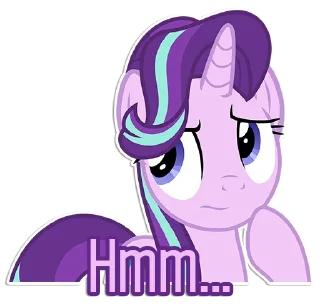 🤔 Starlight Glimmer speaks | By @Egor418, sticker Telegram 2 sur 79