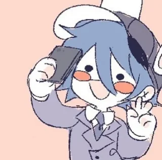 ✌️ usaihara by @ruukamishi, sticker Telegram 4 sur 88