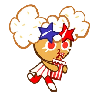 🏃‍♀ 🍿// Popcorn Cookie //🍿, стікер Telegram 6 з 43