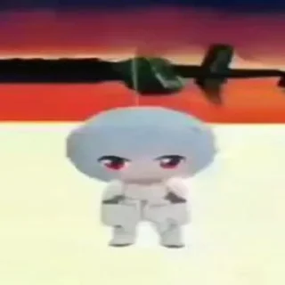 😥 —Кто я?
—Аянами Рей, стікер Telegram 10 з 34