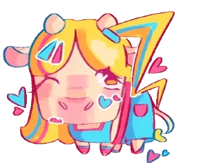 🩷 💜cows-49 @moolokobot, стікер Telegram 16 з 120
