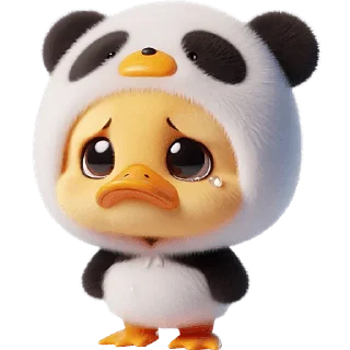 😢 Панда-утка @Nyasticks, Telegram sticker 7 of 42
