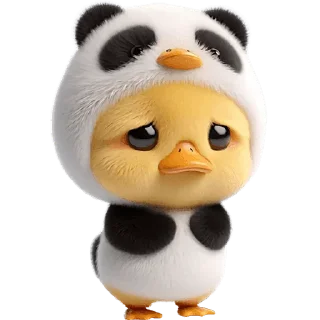 😞 Панда-утка @Nyasticks, Telegram sticker 15 of 42
