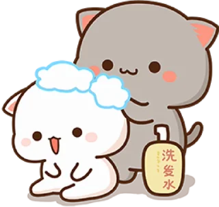 💆‍♀️ all @mochipeachcats stickers, Telegram sticker 15 of 50