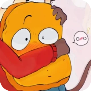 👍 Обезьяна и нагец, стикер Telegram 10 из 49